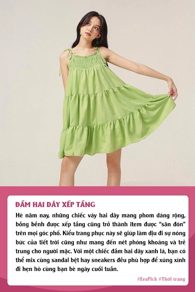 Eva pick mách nàng 10 outfit mang tông xanh lá hot nhất hè này chọn đồđơn giản vẫn lung linh - 4