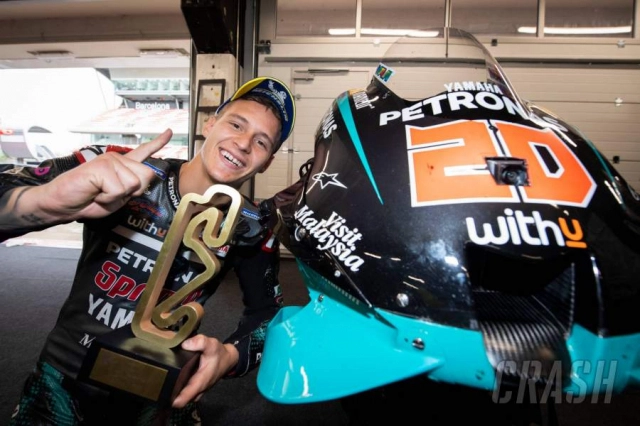 Fabio quartararo trở lại bục vinh quang với chiến thắng tại catalunya motogp - 1