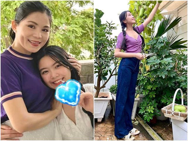 Gái lớn đẹp hệt mỹ nhân quyền linh khoe thêm gái út vừa xinh vừa sang ngang ngửa chị - 15