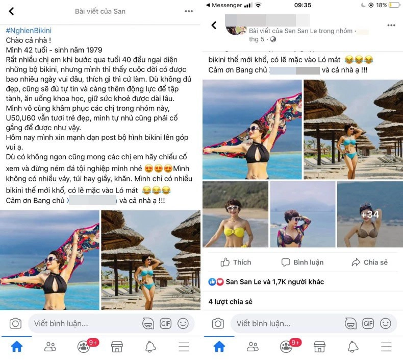 Gặp mẹ 3 con u45 có tới 100 bộ bikini nghiện diện chỉ vì mê khoe dáng thon - 1