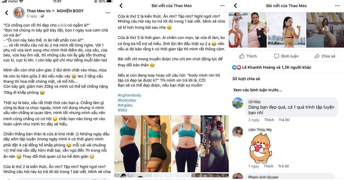 Giảm 20kg mỡ thừa sau sinh mẹ bỉm lột xác thành hotgirl bụng múi bế được cả chồng nặng 70kg - 2