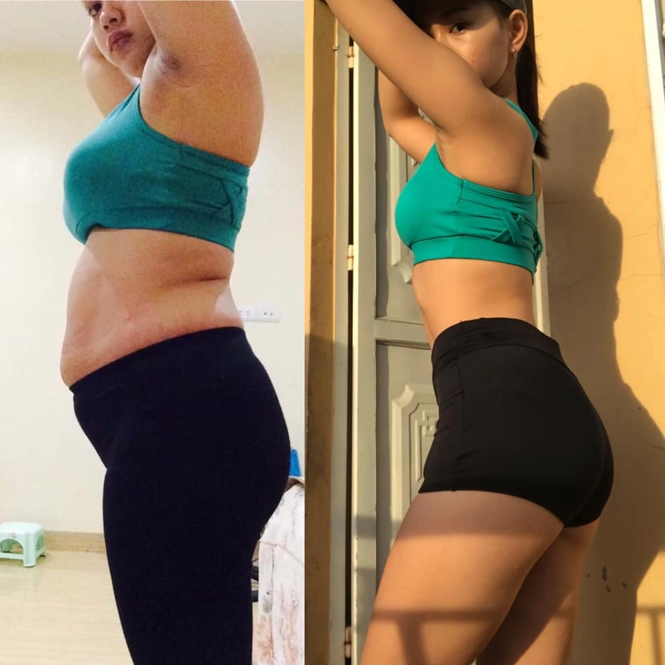 Giảm 20kg mỡ thừa sau sinh mẹ bỉm lột xác thành hotgirl bụng múi bế được cả chồng nặng 70kg - 6