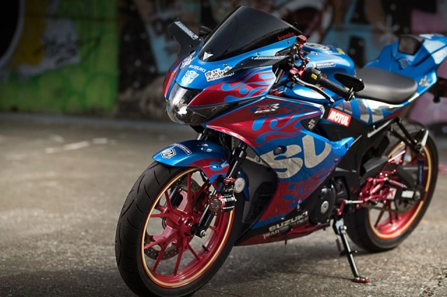 Gsx r150 lột xác toàn thân với phong cách king of frando - 3