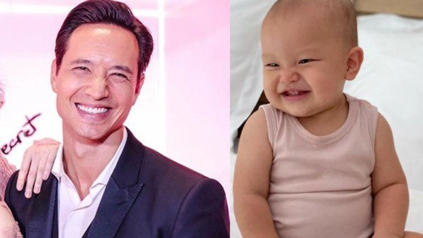 Hà hồtung ảnh kim lý lúc nhỏ chứng tỏ leon lớn sẽ thành nam thần như bố vì 2 điểm - 2