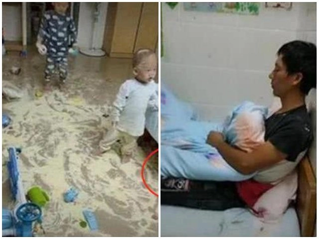 Hai con tự chơi quá ngoan nhưng không động tĩnh mẹ kiểm tra thì tá hỏa với cảnh trước mắt - 10