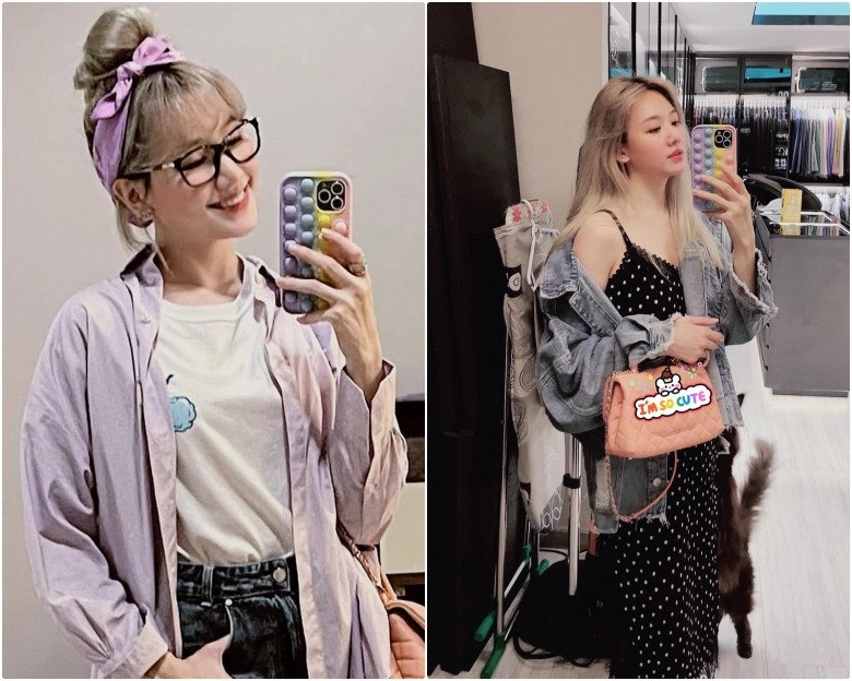 Hari won dạo này chăm thay đổi hẳn nhuộm tóc mới lại trẻ thêm vài chân kính - 8