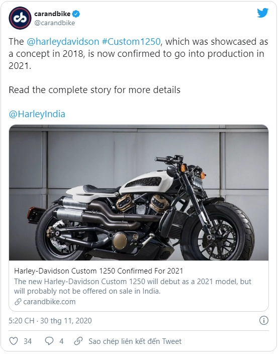 Harley-davidson 1250 custom chuẩn bị ra mắt trong năm nay - 3