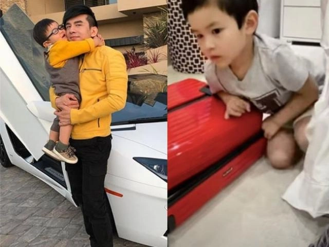 Hậu ly hôn đan trường và vợ cũ cùng đưa con đi cắt tóc có hành động rất tình cảm - 13