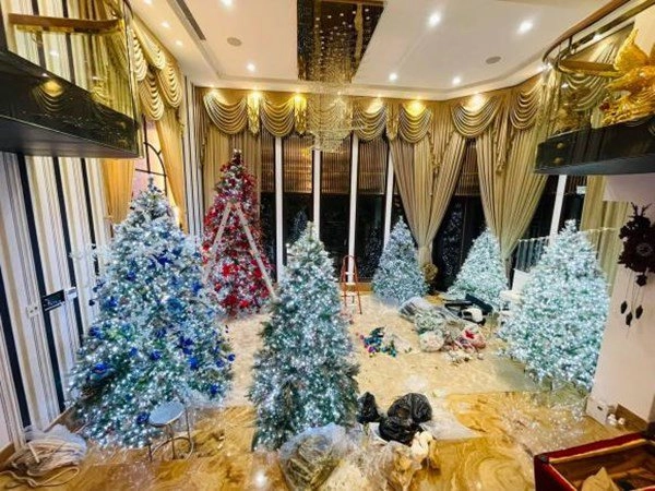 Hậu ly hôn mới cuối tháng 10 đàm vĩnh hưng đã trang trí noel trong biệt thự 90 tỷ - 4