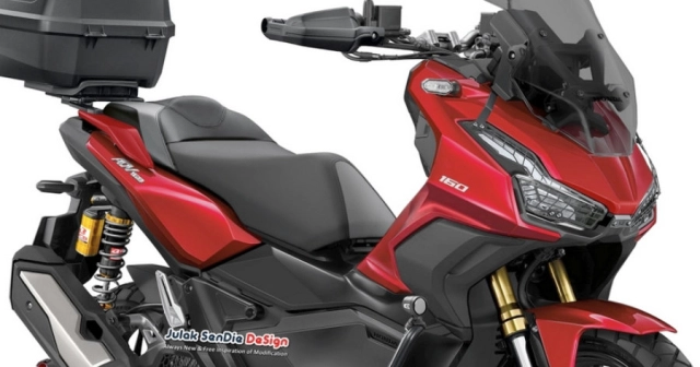 Hé lộ hình ảnh render honda adv160 thế hệ mới - 1