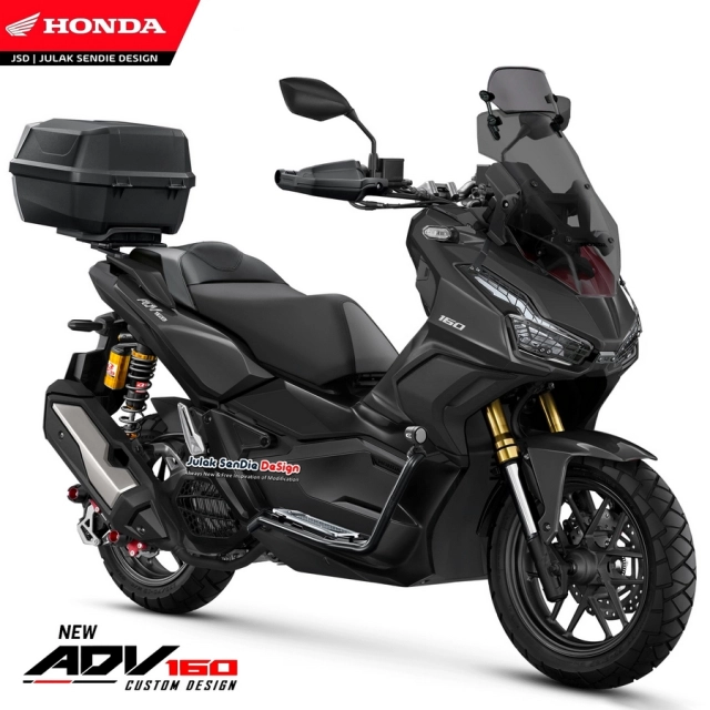 Hé lộ hình ảnh render honda adv160 thế hệ mới - 3