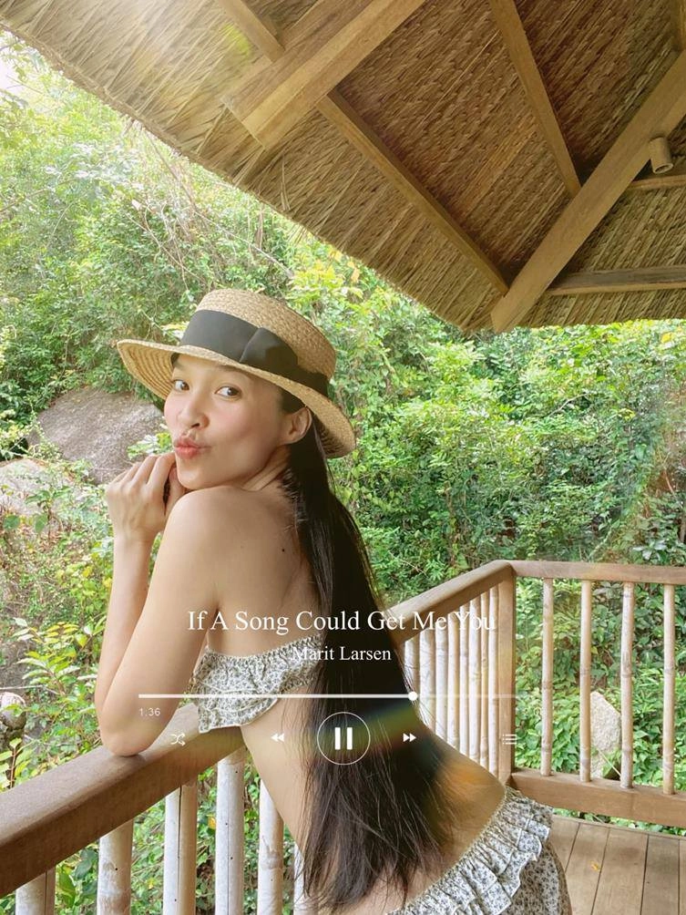 Hiền thục đón không khí hè với bikini tí hin nhưng lại bị fan ví như tivi siêu phẳng - 6