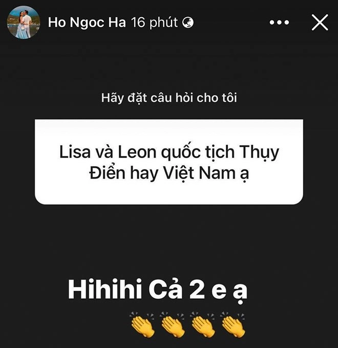 Hồ ngọc hà bật mí quốc tịch con sinh đôi so sánh lisa leon ai cũng gật gù - 2