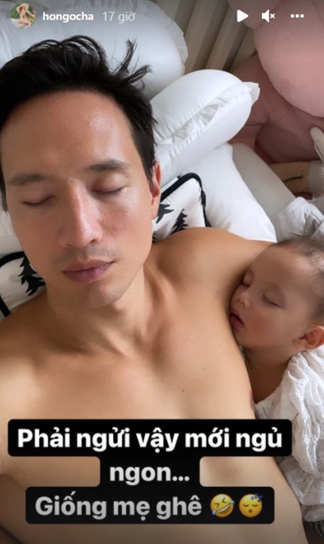 Hồ ngọc hà nói con gái lisa giống mẹ phải rúc nách ngửi mùi bố kim lý mới ngủ ngon - 2