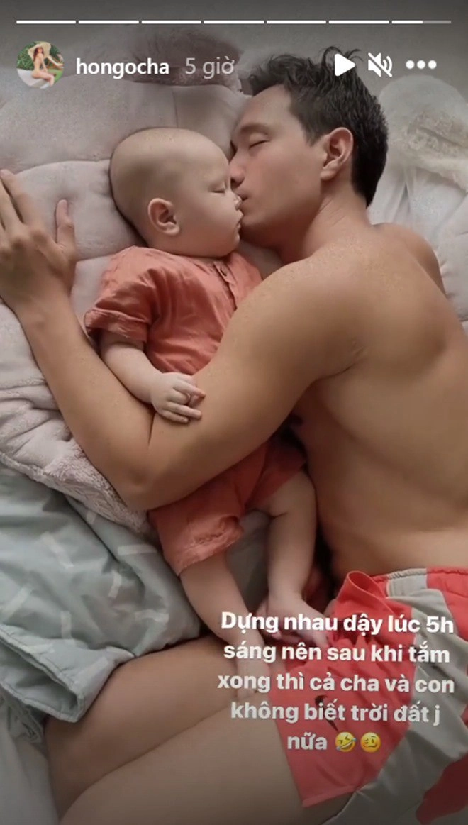 Hồ ngọc hà nói con gái lisa giống mẹ phải rúc nách ngửi mùi bố kim lý mới ngủ ngon - 6