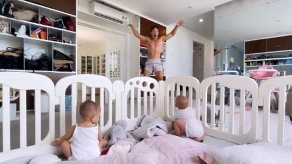 Hồ ngọc hà nói con gái lisa giống mẹ phải rúc nách ngửi mùi bố kim lý mới ngủ ngon - 11