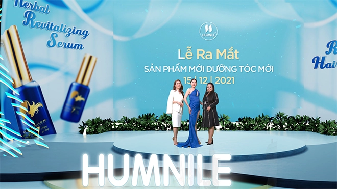 Hoa khôi nam em chúc mừng mỹ phẩm humnile ra mắt bộ đôi dưỡng tóc - 2