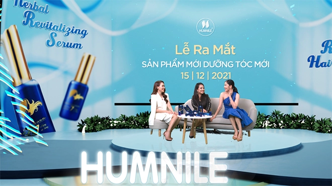 Hoa khôi nam em chúc mừng mỹ phẩm humnile ra mắt bộ đôi dưỡng tóc - 5