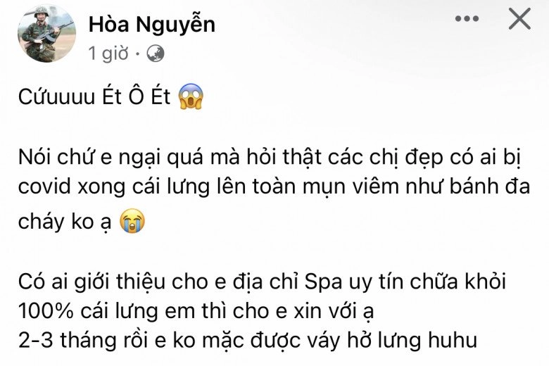 Hoà minzy không dám mặc hở hậu mắc covid-19 cầu cứu vì thử đủ cách lưng vẫnnhưbánh đa cháy - 3