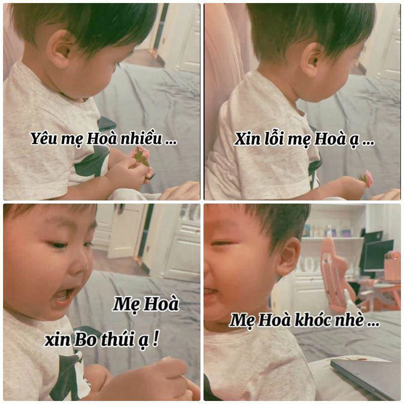 Hoà minzy tự làm bánh mì cho con quý tử miền tây vừa ăn vừa khóc siêu đáng yêu - 12