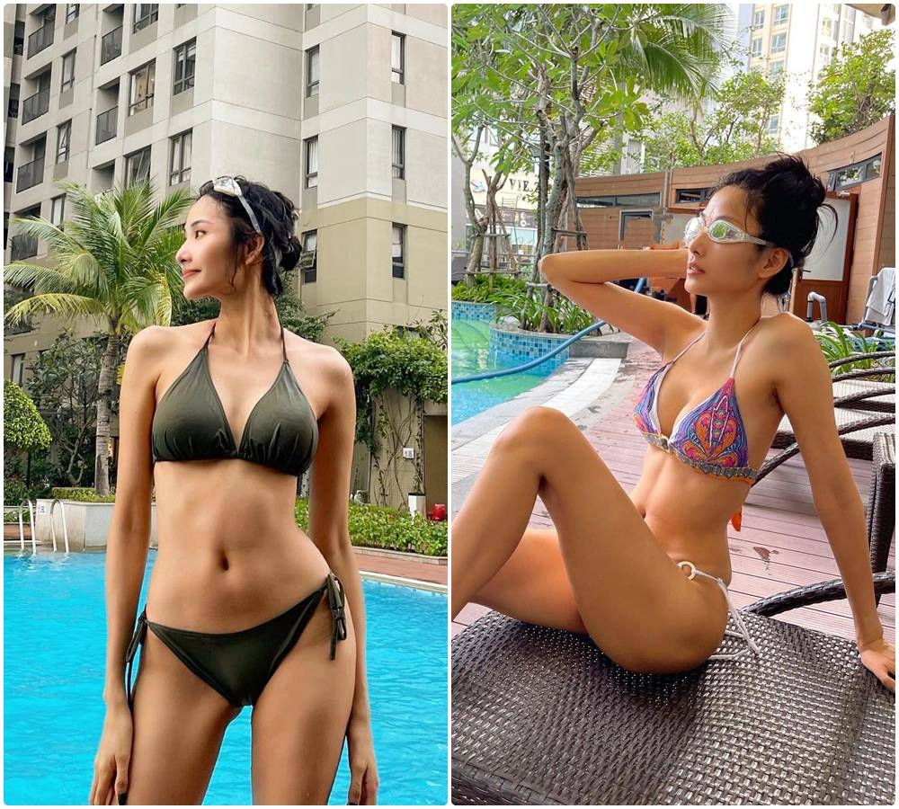 Hoàng thùy thả rông mặc nội y ren khoe nếp gấp đùi cùng vòng 3 chạm ngưỡng 1 mét - 6