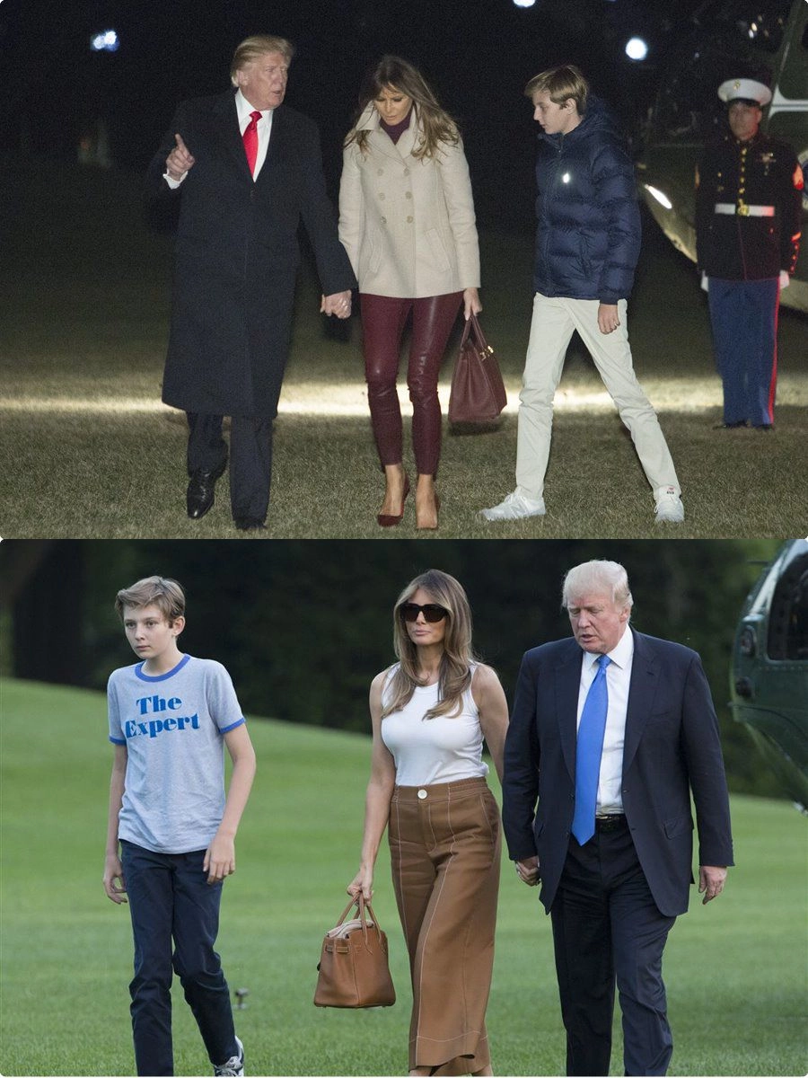 hoàng tử nhà trắng barron trump gây bão với chiều cao hơn 2m 14 tuổi trổ mã tài tử - 3