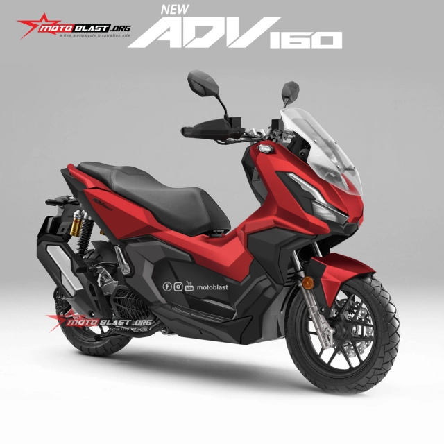 Honda adv160 hé lộ những hình ảnh render mới nhất trước khi ra mắt trong năm nay - 4