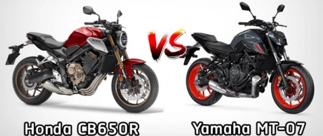 Honda cb650r 2021 và yamaha mt-07 2021 trên bàn cân thông số - 1