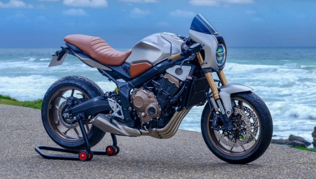 Honda cb650r độ cafe racer tham gia sự kiện wheels and waves 2021 - 1