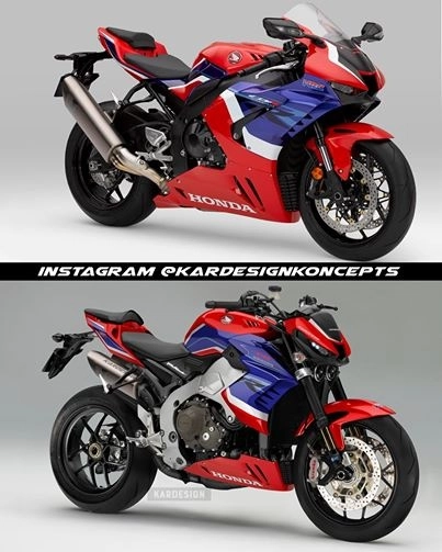 Honda cbr1000rr-r sẽ trông tàn bạo như thế nào nếu biến thành cb1000r-r - 3