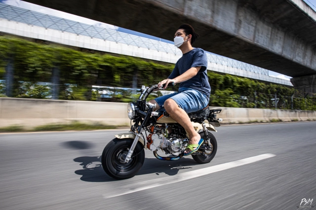 Honda monkey 50 khủng bố người xem bằng động cơ kitaco dohc siêu đỉnh - 39