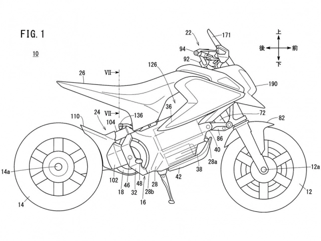 Honda ra mắt bằng sáng chế xe điện minibike kiểu dáng grom - 1