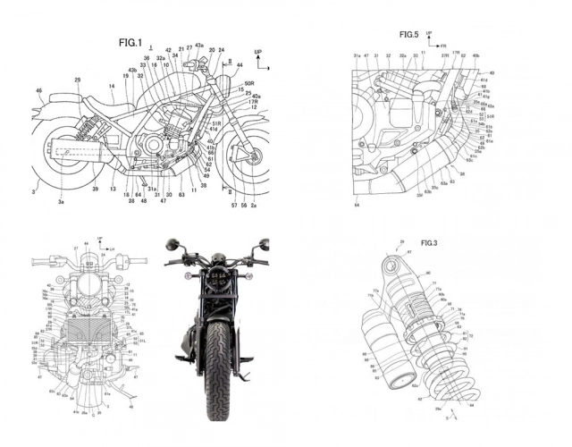 Honda rebel 1100 lộ diện bảng thiết kế hoàn toàn mới - 1