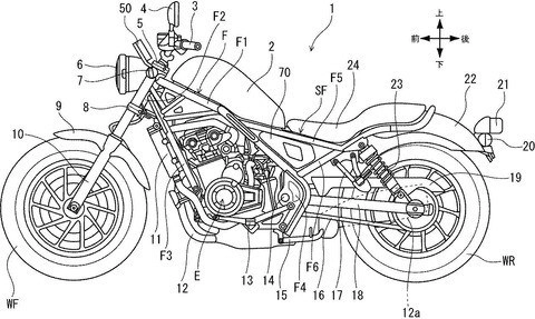 Honda rebel 300 và rebel 500 2020 vừa được hé lộ một số nâng cấp mới - 1