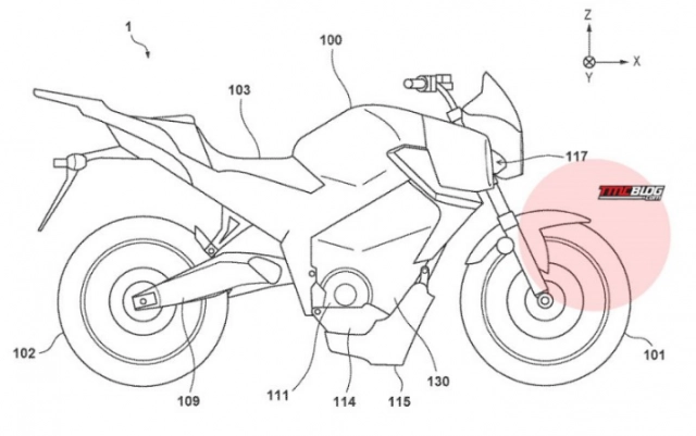 Honda tiếp tục tiết lộ bằng sáng chế về mẫu mô tô điện - 1