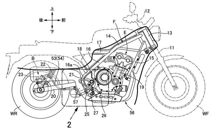 Honda tiết lộ bảng thiết kế mô hình retro scrambler mới - 1