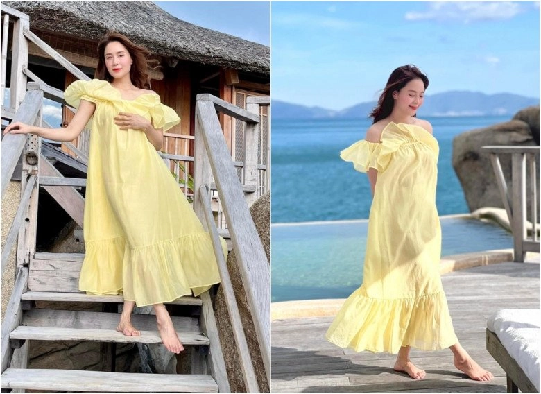 Hồng diễm cứ đi biển là mang cả vali đồbánh bèou40 rửa mắt chị em với bao laváy xinh - 10
