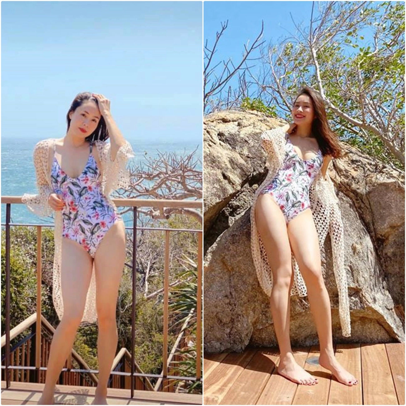 Hồng diễm mặc đồ bơi cưỡi mô-tô trên biển bốc hơn đồ đi bar trong hướng dương ngược nắng - 8