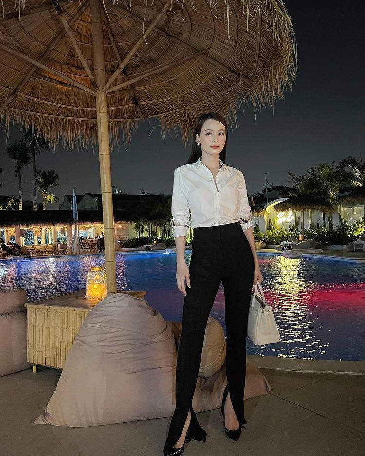 Hotgirl có tài sản hơn 50 tỷ diện chiếc quần đi làm chị em công sở chỉ muốn mua theo - 2