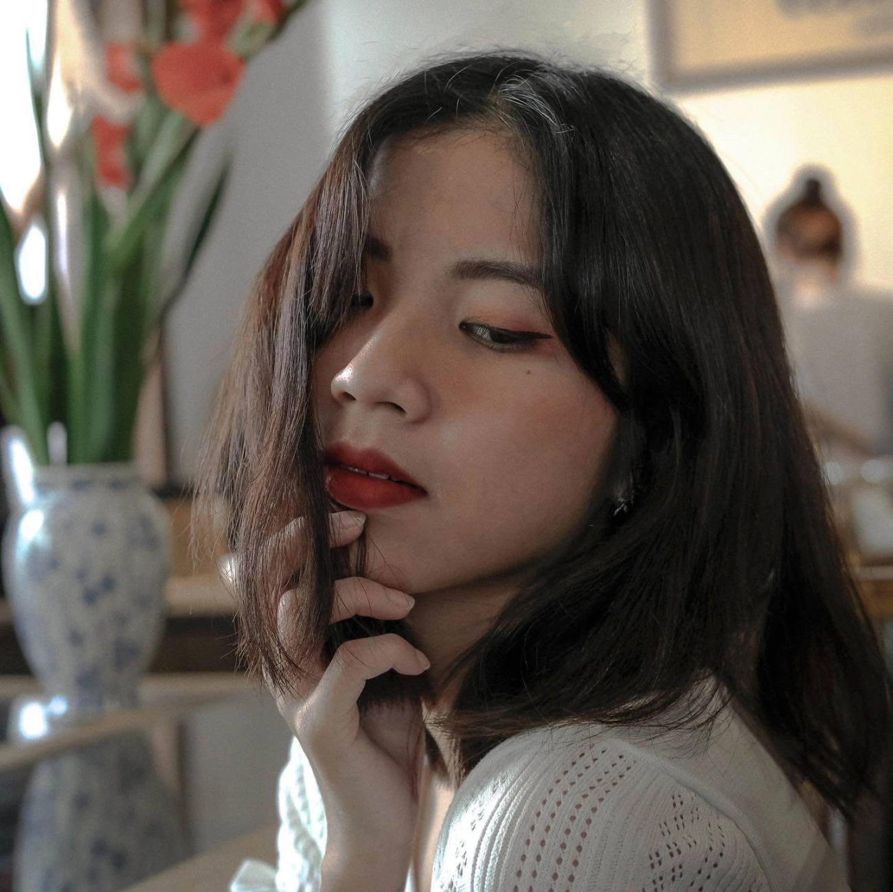 hotgirl ống nghiệm thi đường lên đỉnh olympia giờ thăng hạng nhan sắc nhuộm tóc bạch kim chất chơi - 10
