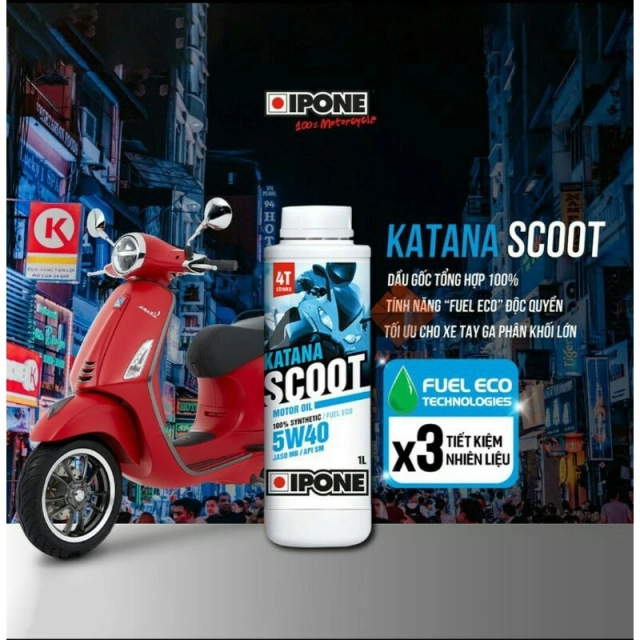 Ipone katana scoot 4 5w40 - dòng nhớt cao cấp của pháp mà anh em tay ga không thể bỏ qua - 9