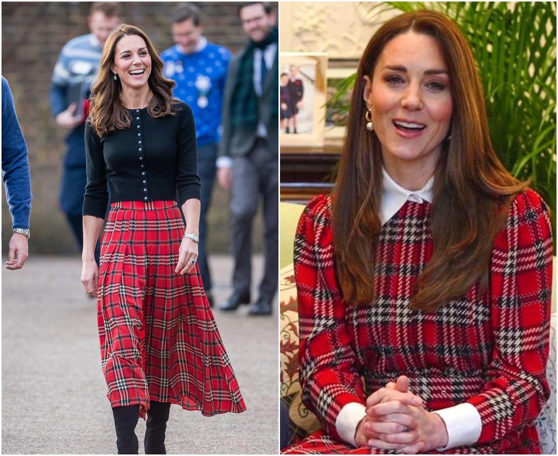 Kate middleton mặc váy đầm đỏ rực mà không lố hội chị em u40-u50 học diện giáng sinh chuẩn bài - 8