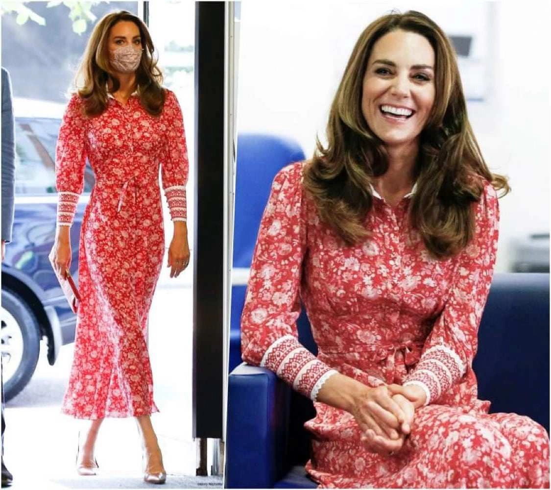 Kate middleton mặc váy đầm đỏ rực mà không lố hội chị em u40-u50 học diện giáng sinh chuẩn bài - 10