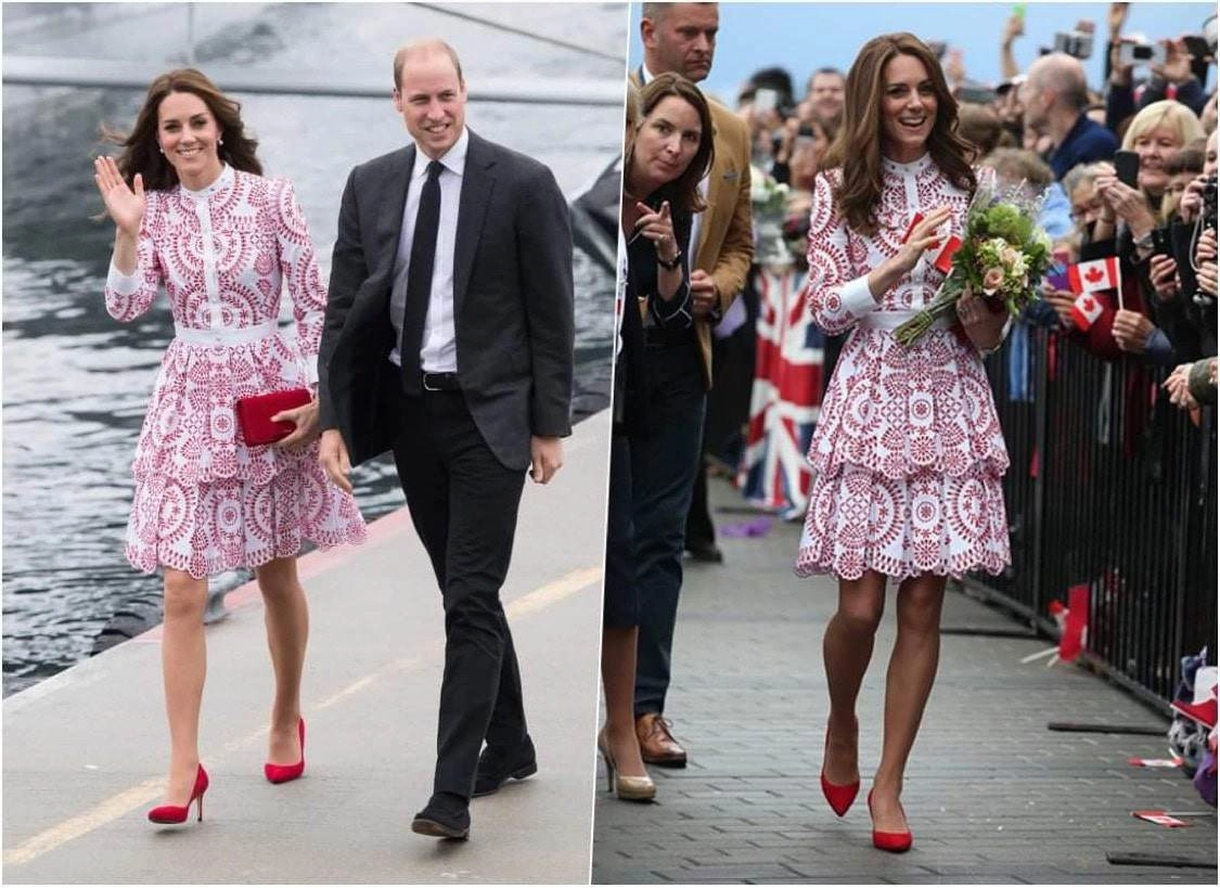 Kate middleton mặc váy đầm đỏ rực mà không lố hội chị em u40-u50 học diện giáng sinh chuẩn bài - 11