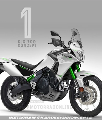 Kawasaki klx700 dòng touring mới đang được phát triển - 3