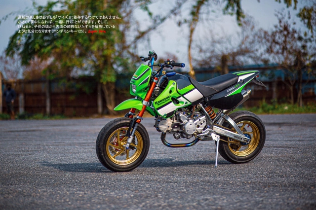 Kawasaki ksr 110 toát ra vẻ nguy hiểm với dàn chân thắng là cắm đầu - 17