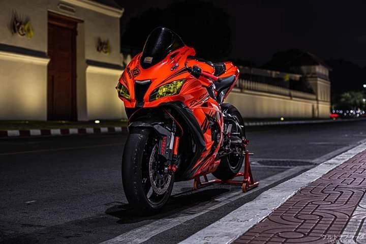 Kawasaki ninja zx-10rr độ lôi cuốn trong diện mạo cam đen - 1