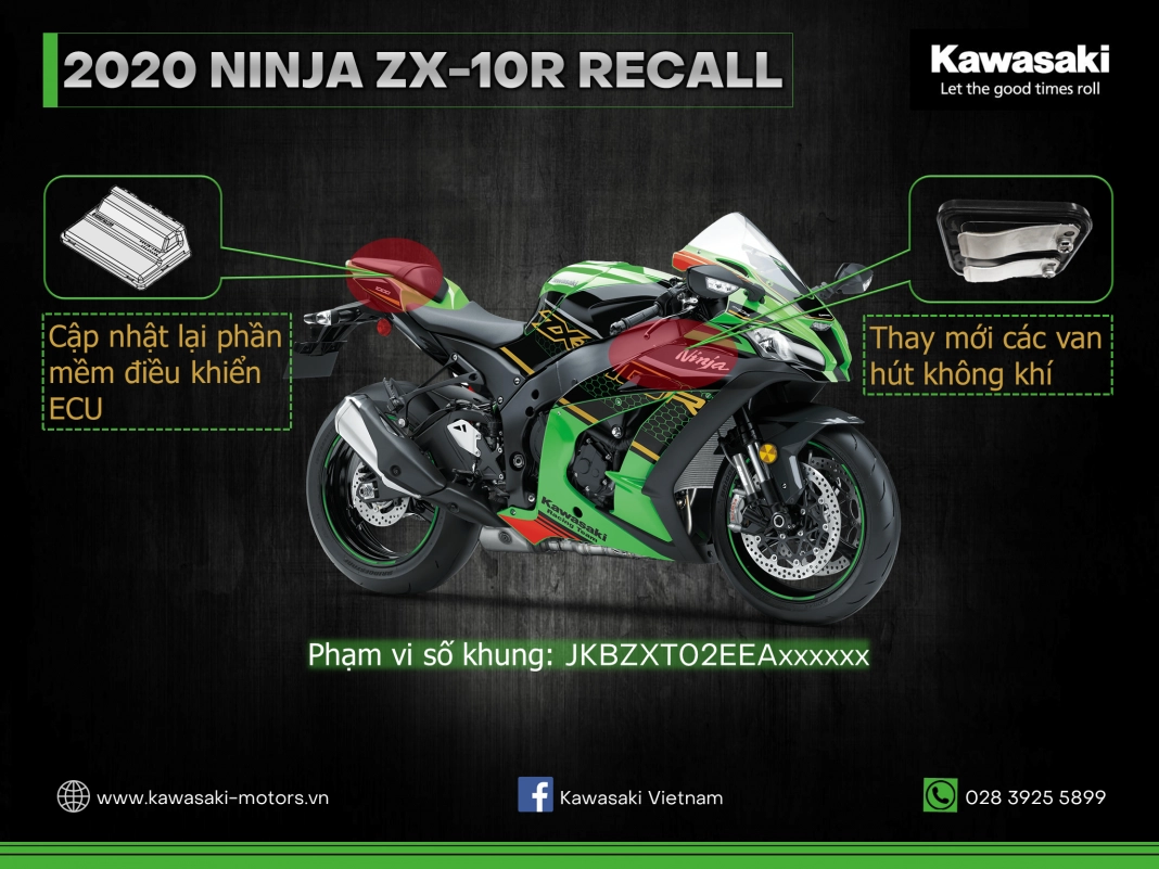 Kawasaki việt nam thông báo triệu hồi ninja zx-10r 2020 - 3