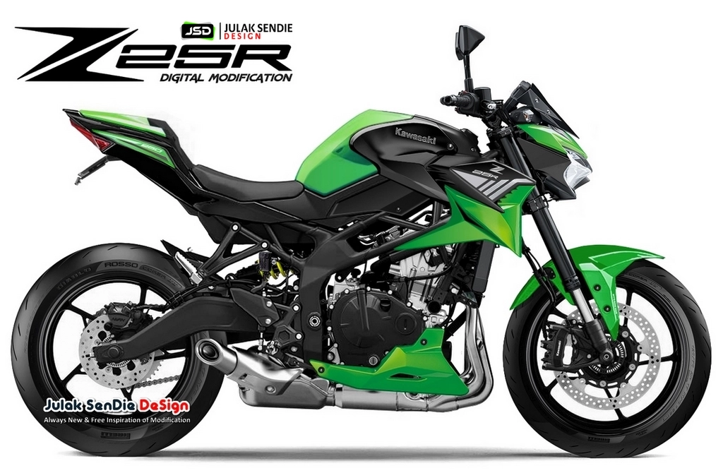 Kawasaki z25r 250cc 4 xi-lanh mới được tiết lộ từ nhà thiết kế julaksendiedesign - 3