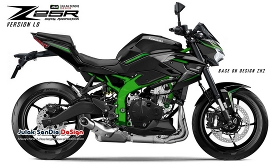 Kawasaki z25r 250cc 4 xi-lanh mới được tiết lộ từ nhà thiết kế julaksendiedesign - 4